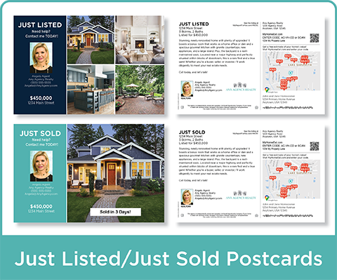 Just Listed/Sold Postcards